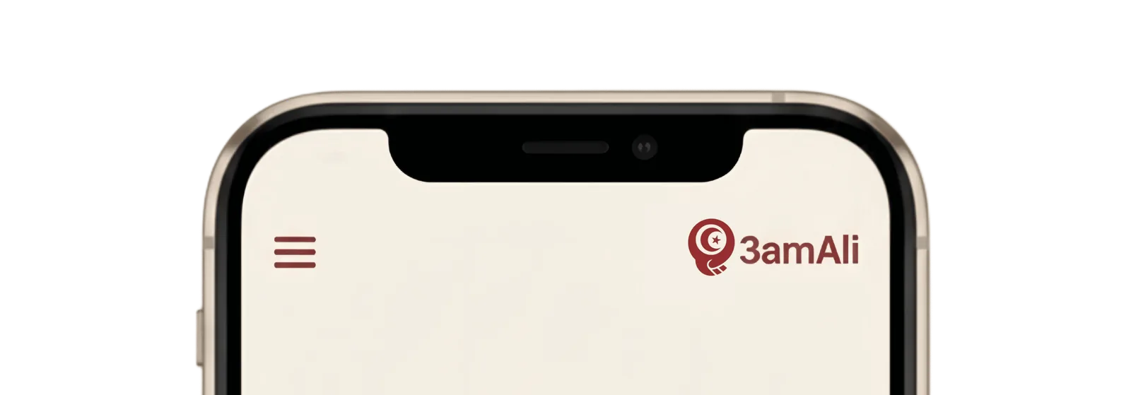 The 3amAli app on a phone
